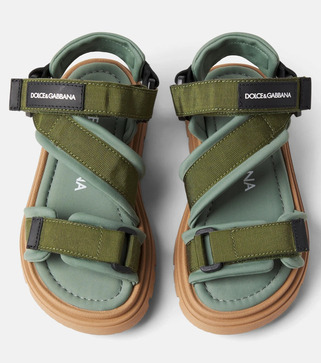 Dolce&Gabbana Kids - Logo grosgrain sandals