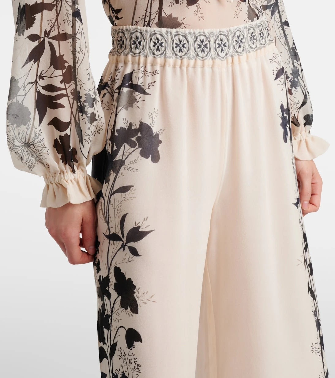 La DoubleJ - Printed silk palazzo pants