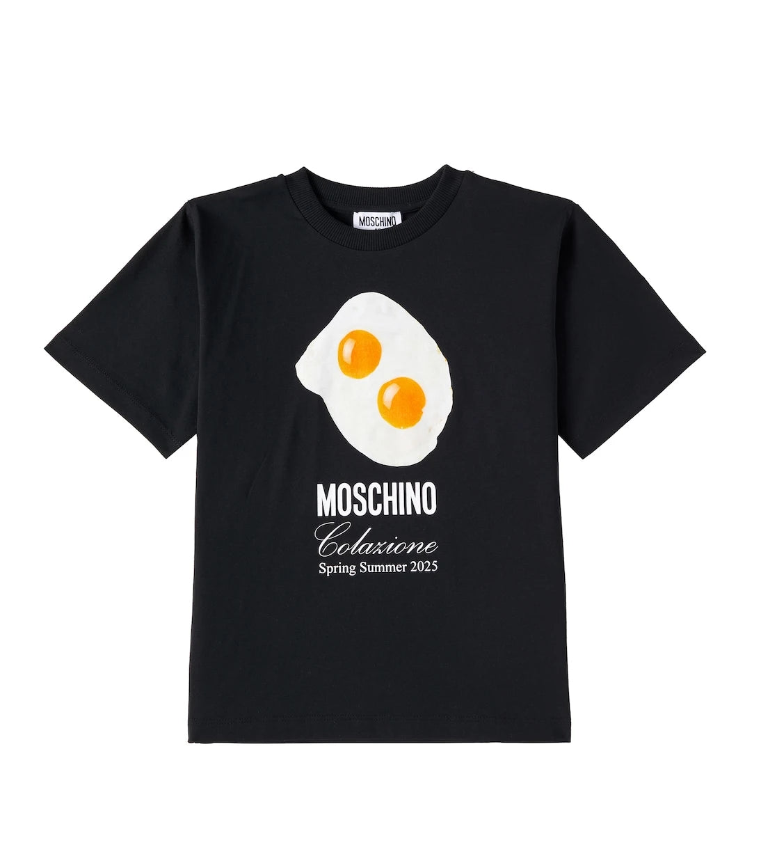 Moschino Kids - تيشيرت جيرسي قطني بطبعة