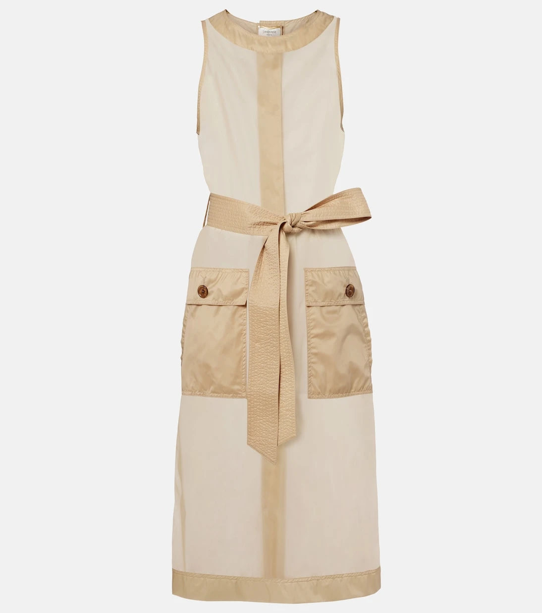 Saint Laurent - Semi-sheer midi dress