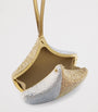 Crystal-Embellished Ginkgo Clutch Bag BEIGE MEDIUM