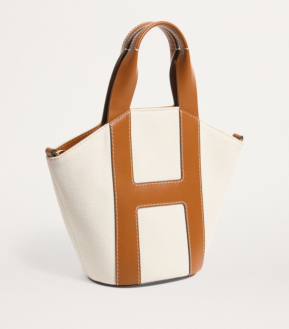 Ivory Grab Canvas Tote Bag