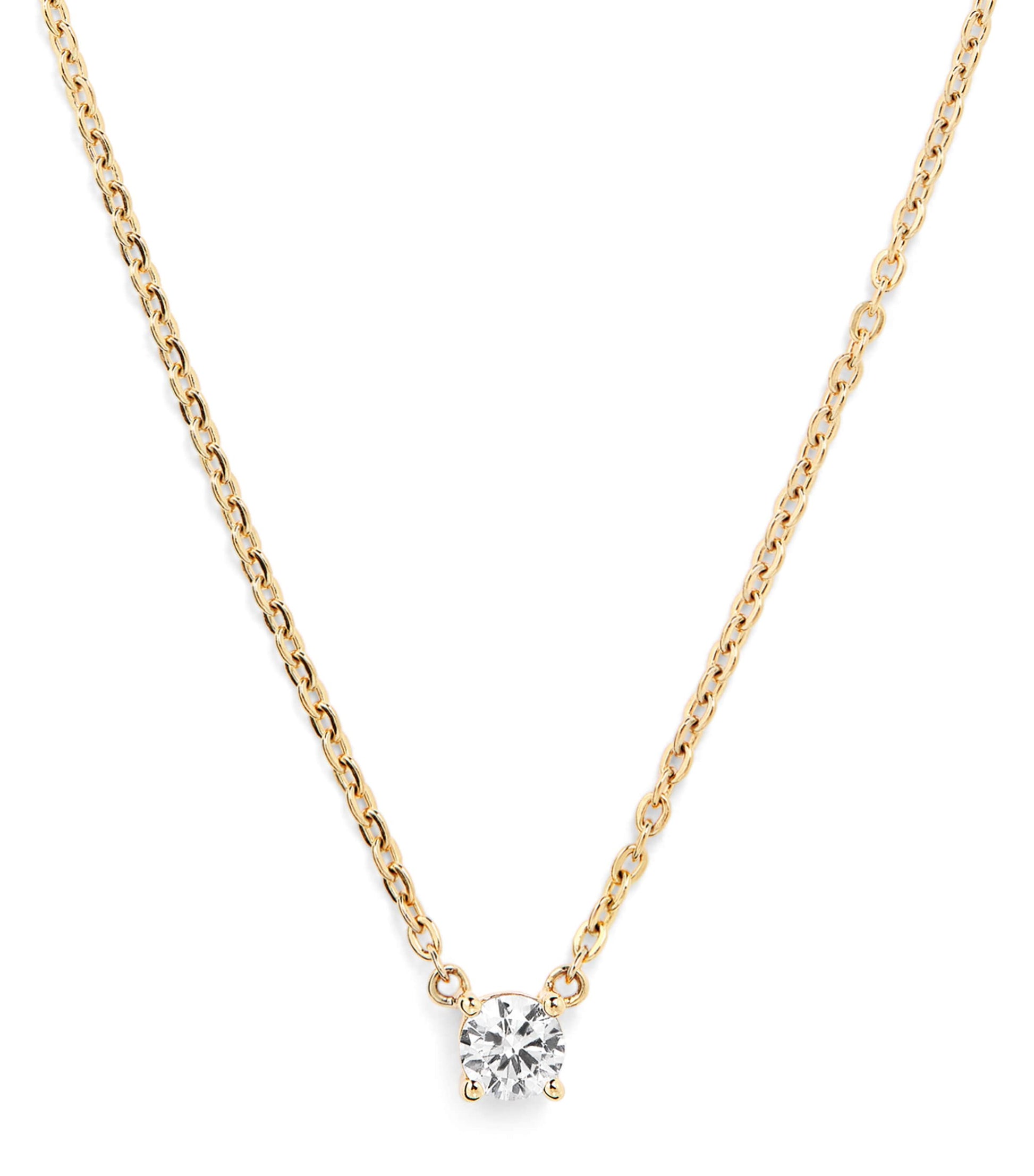 Yellow Gold and Diamond Pendant Necklace (0.25ct)