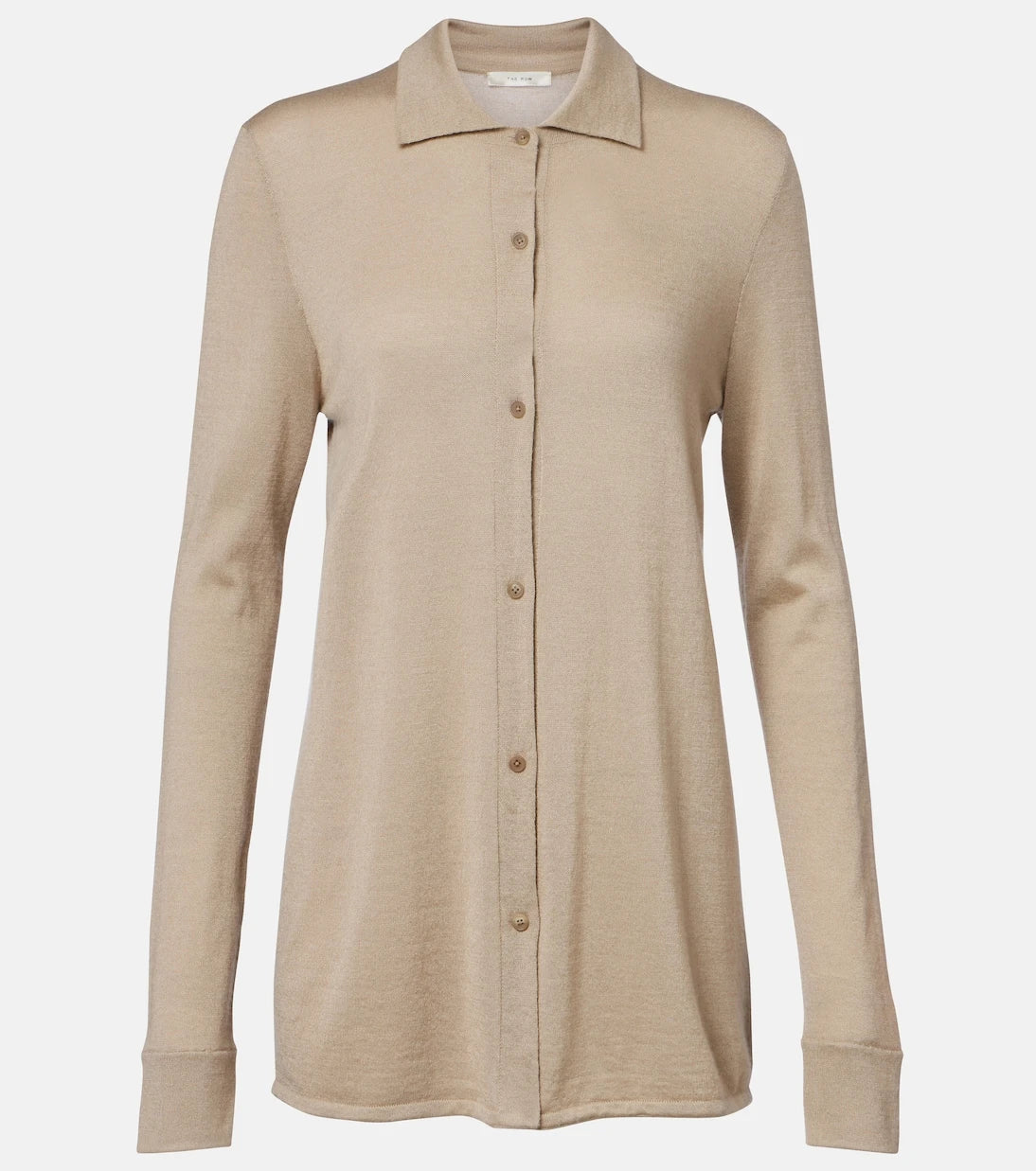 The Row - Ocari knitted cashmere and silk shirt