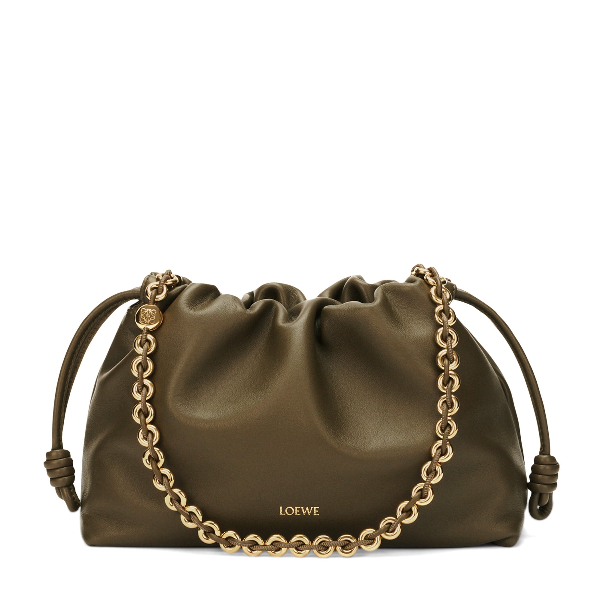 Green Leather Flamenco Purse