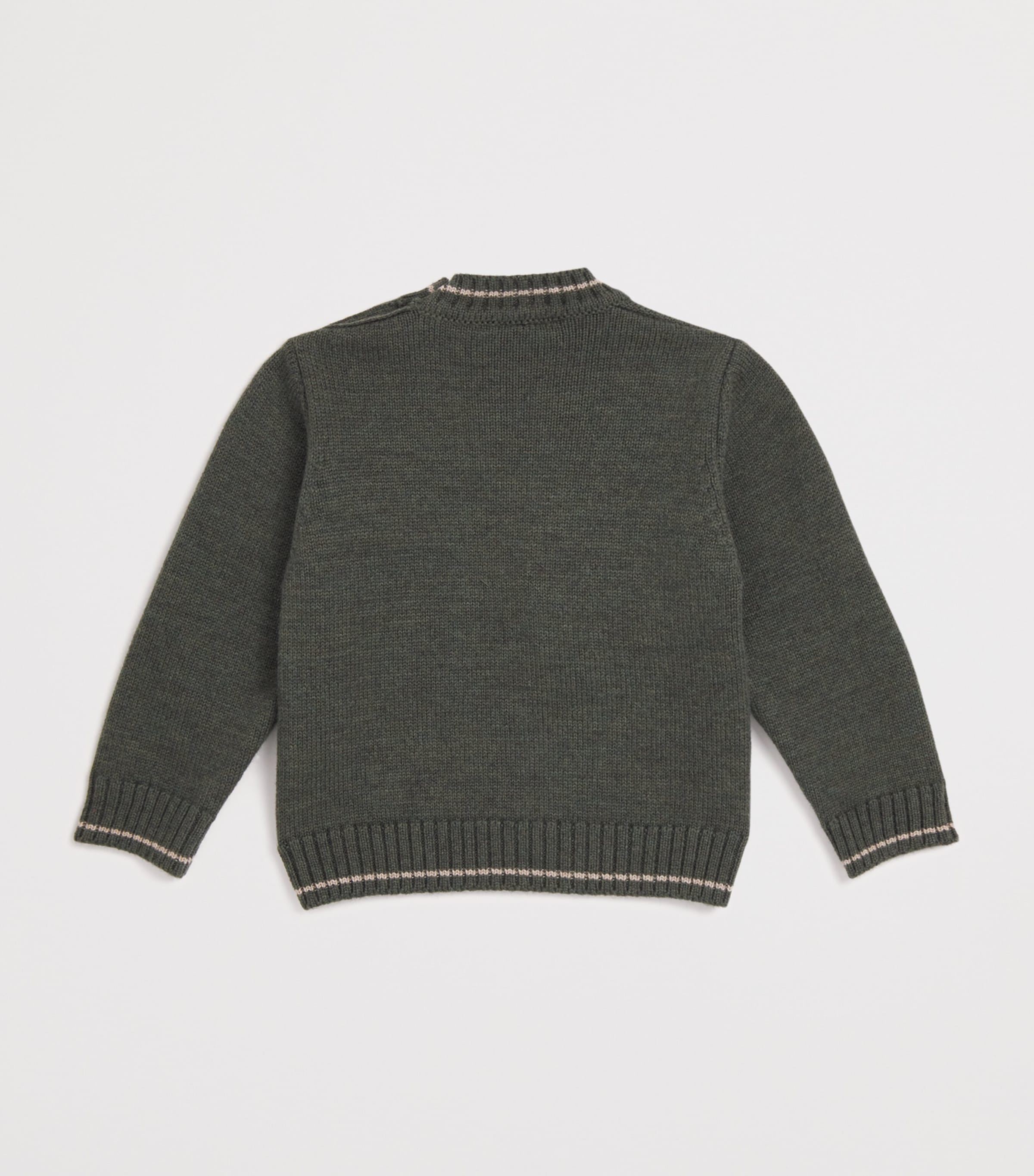 PEPA LONDON Wool Corgi Sweater (18 Months-4 Years)