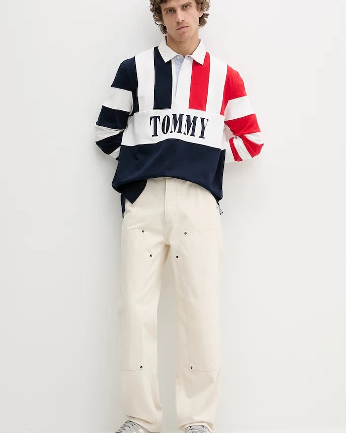 Tommy Jeans мъжка блуза с дълги ръкави от памук