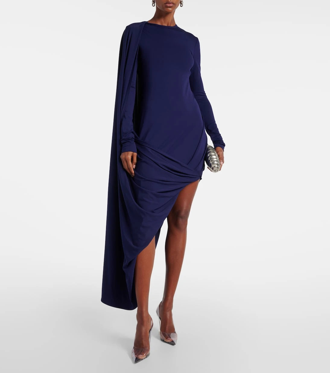 Sportmax - Ariete 1234 draped jersey maxi dress