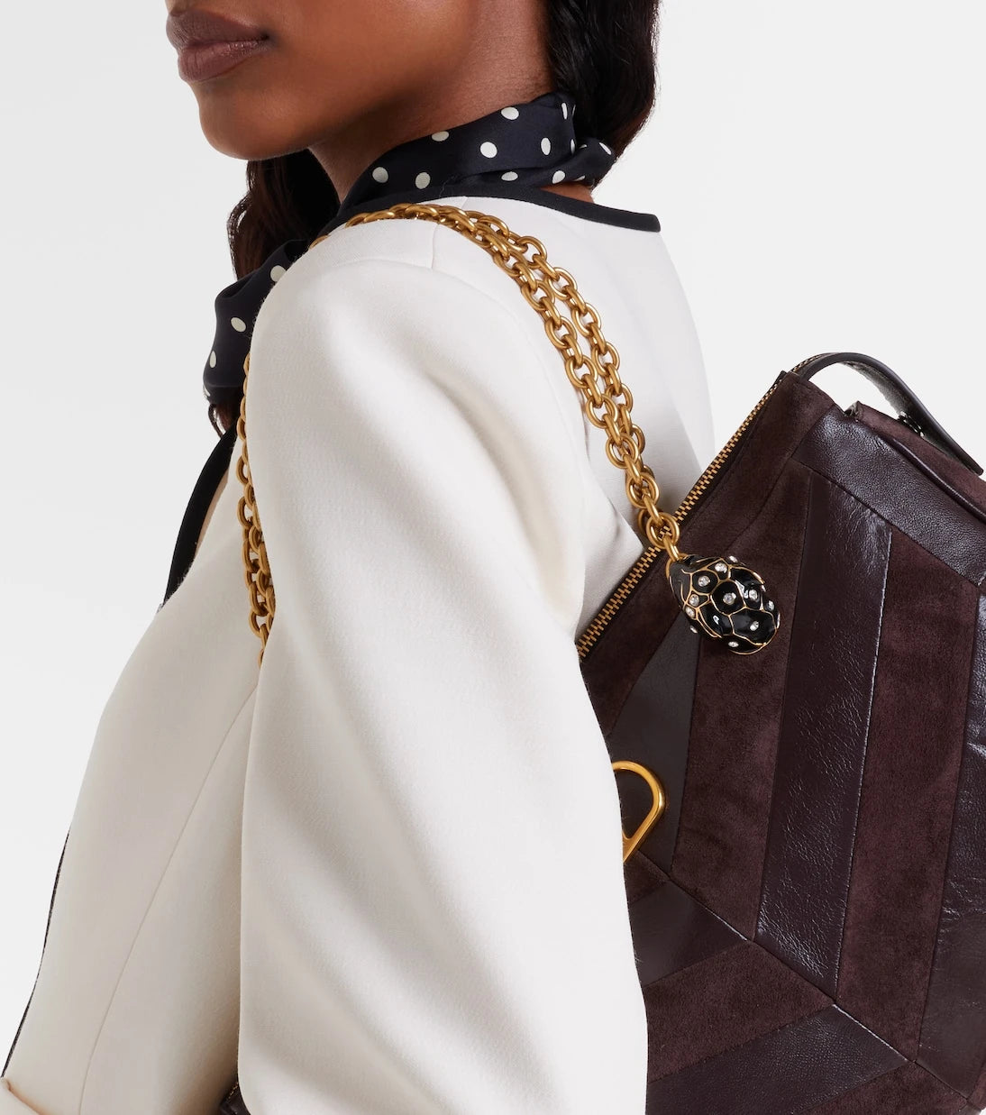 Valentino Garavani - Panthea Medium leather shoulder bag