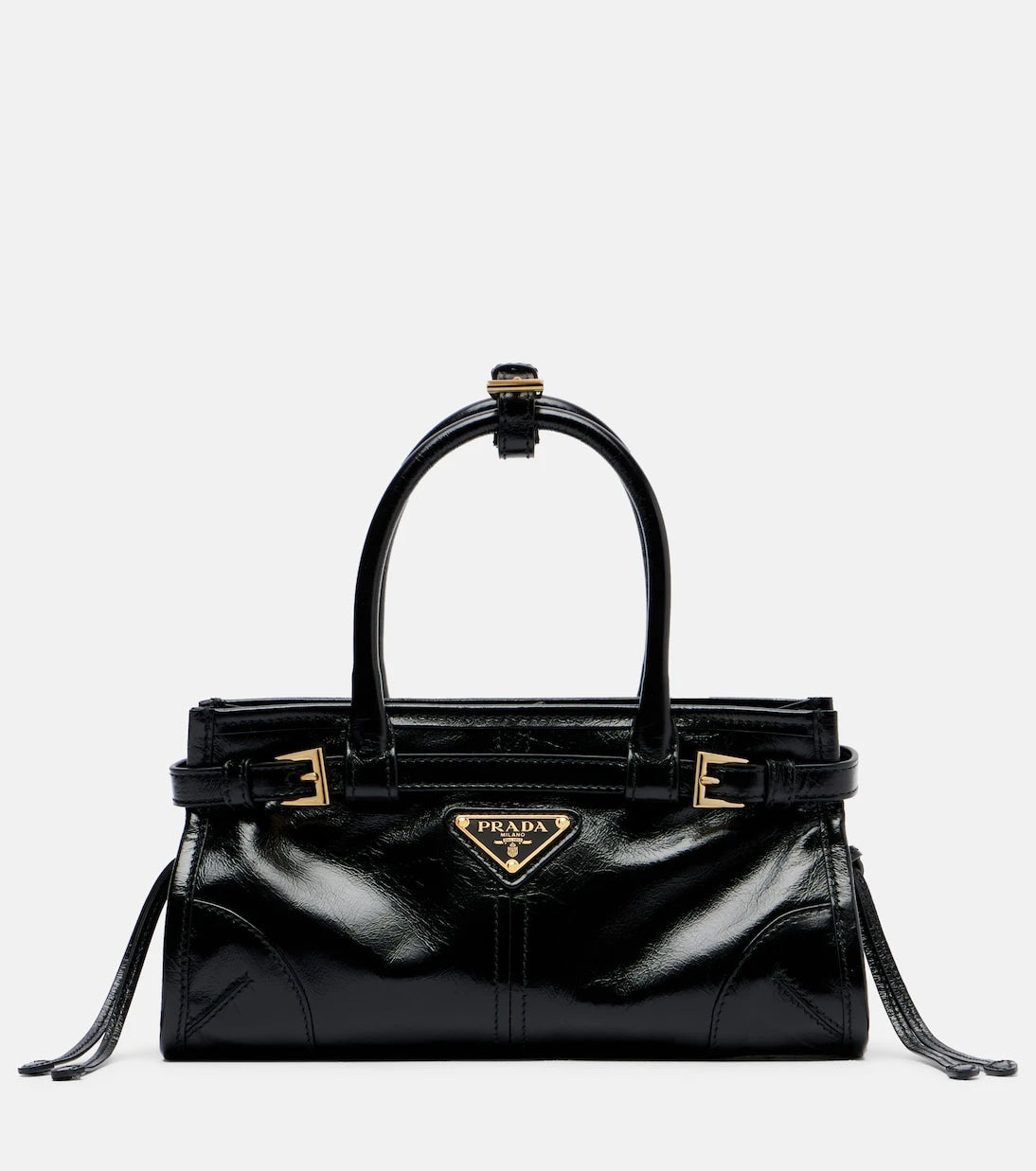 Prada - Prada Bonnie Mini leather top-handle bag