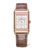 Jaeger-LeCoultre Pink Gold and Diamond Reverso Classic Duetto Watch 24.4mm