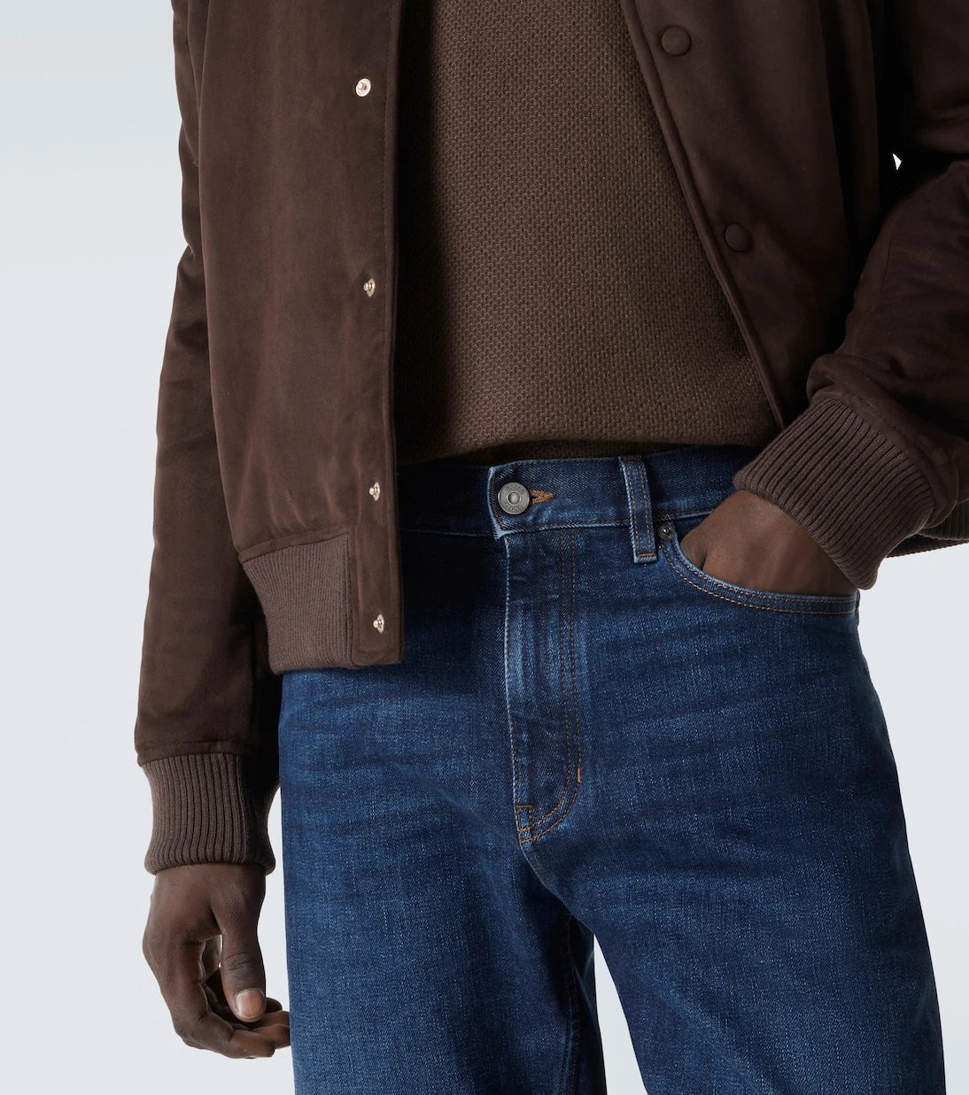 Zegna - جينز مستقيم متوسط الارتفاع