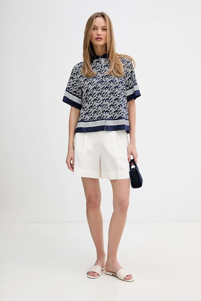 Tommy Hilfiger риза дамска с коприна SUMMER
