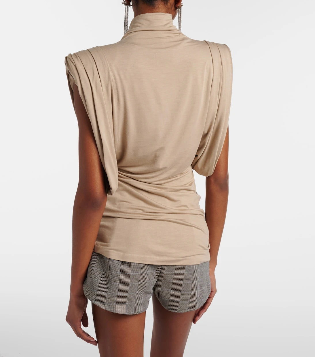 Mugler - Drape jarseli üst