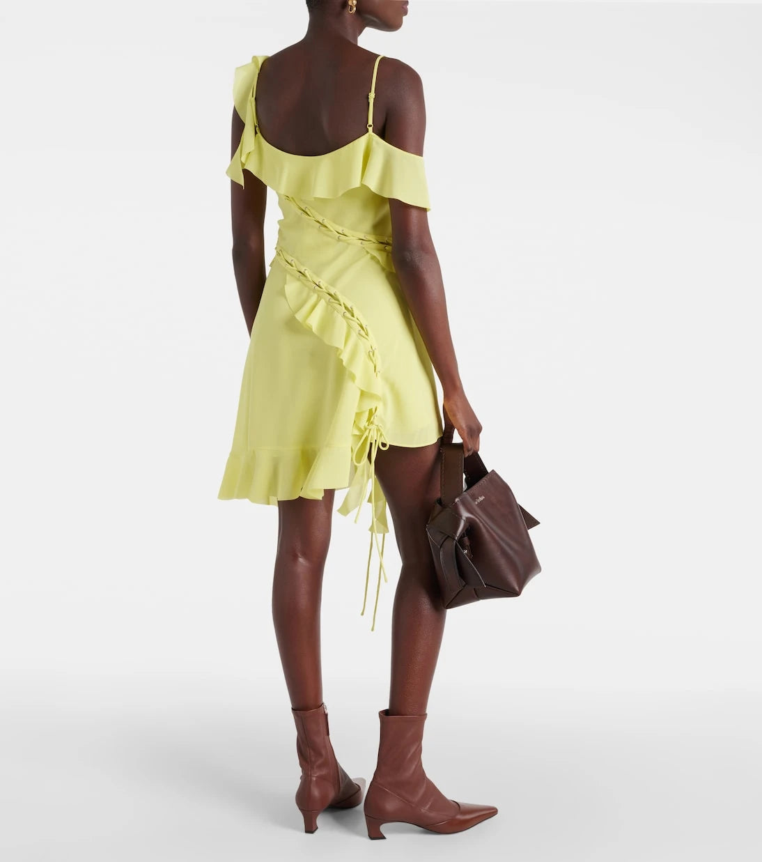 Acne Studios - Ruffled asymmetric minidress