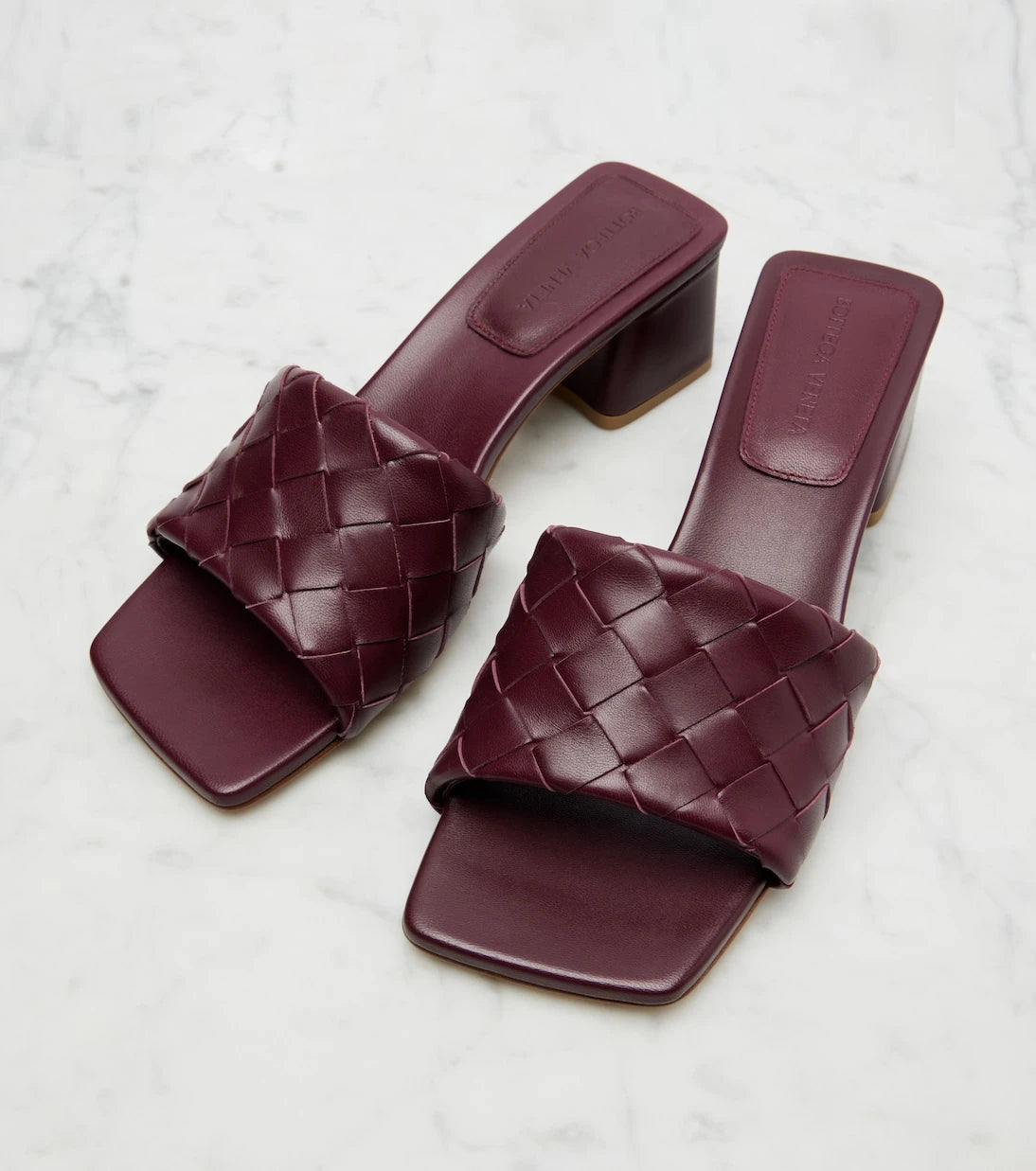 Bottega Veneta - Parco 45 Intrecciato leather mules