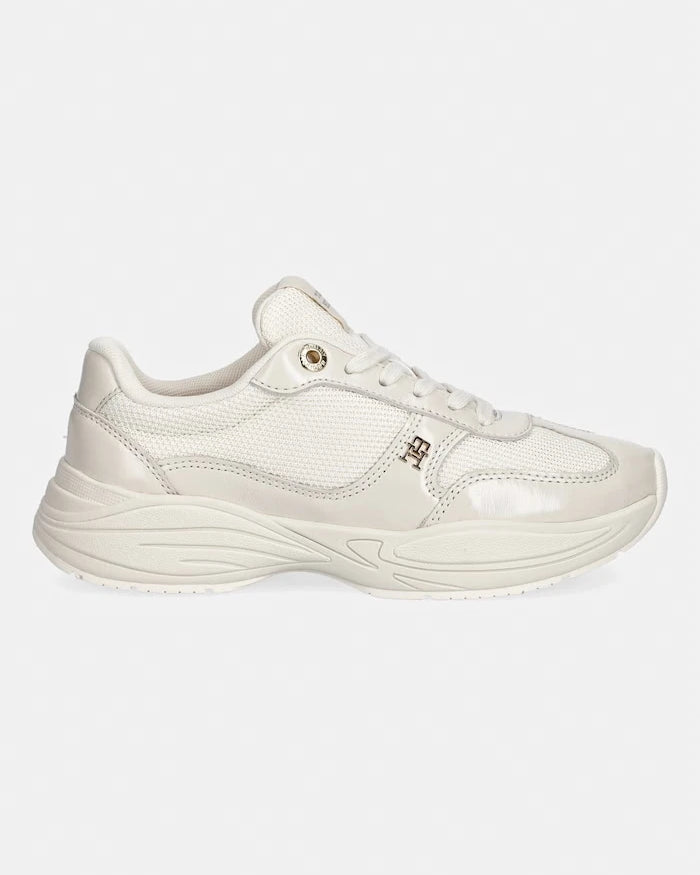 Tommy Hilfiger MODERN RUNNER SHINY LEATHER kadın spor ayakkabı