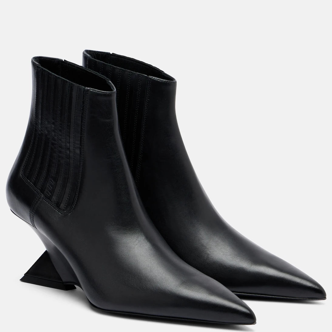 The Attico - Cheope leather ankle boots