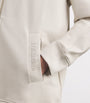 Max Mara White Cotton-Blend Jersey Hoodie