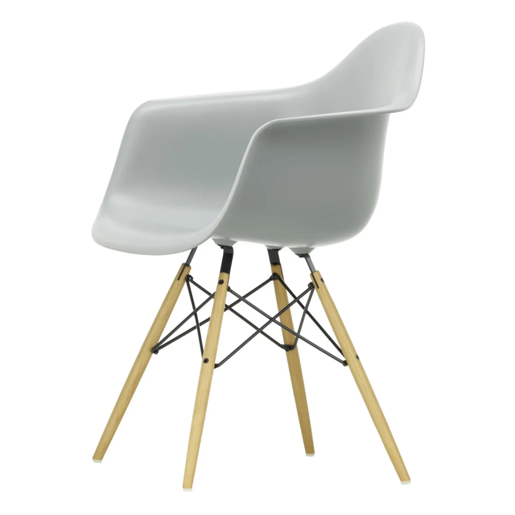 Vitra - DAW chair - maple base - Charles &amp; Ray Eames | Light grey