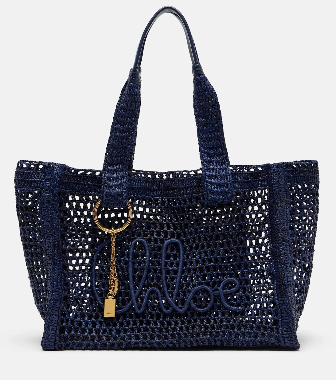 Chloé - Summer Banana East-West raffia tote bag