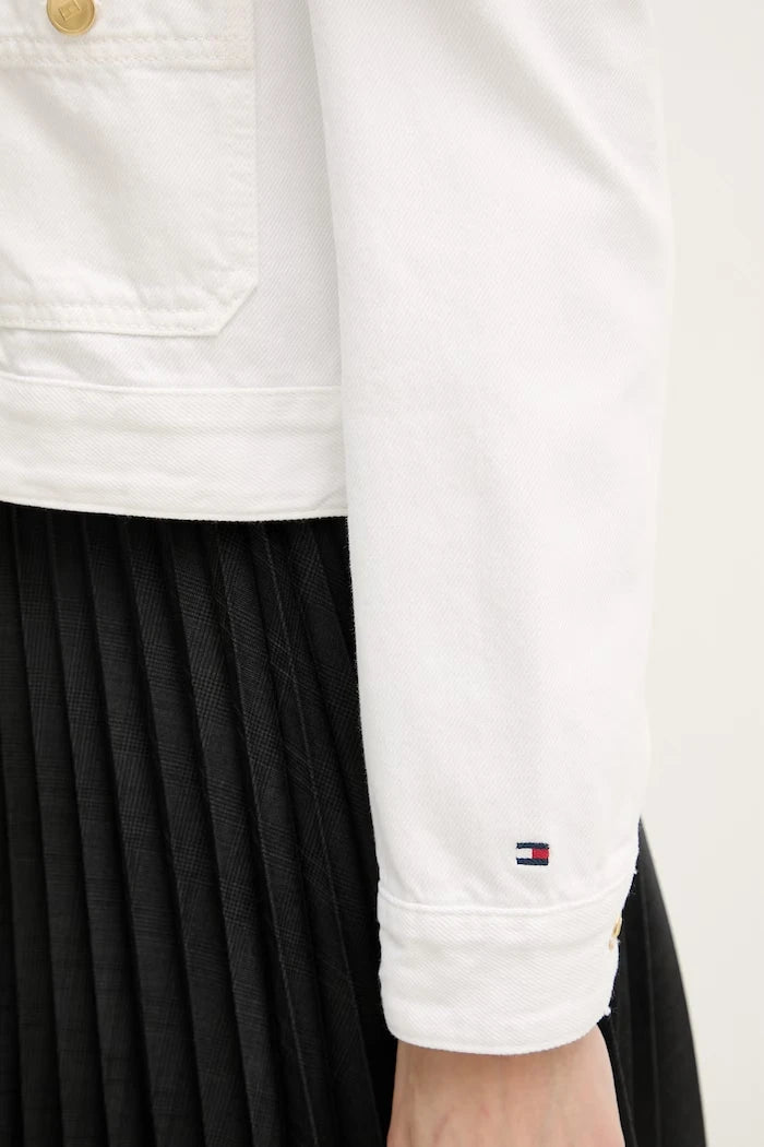 Tommy Hilfiger дънково яке дамско от памук