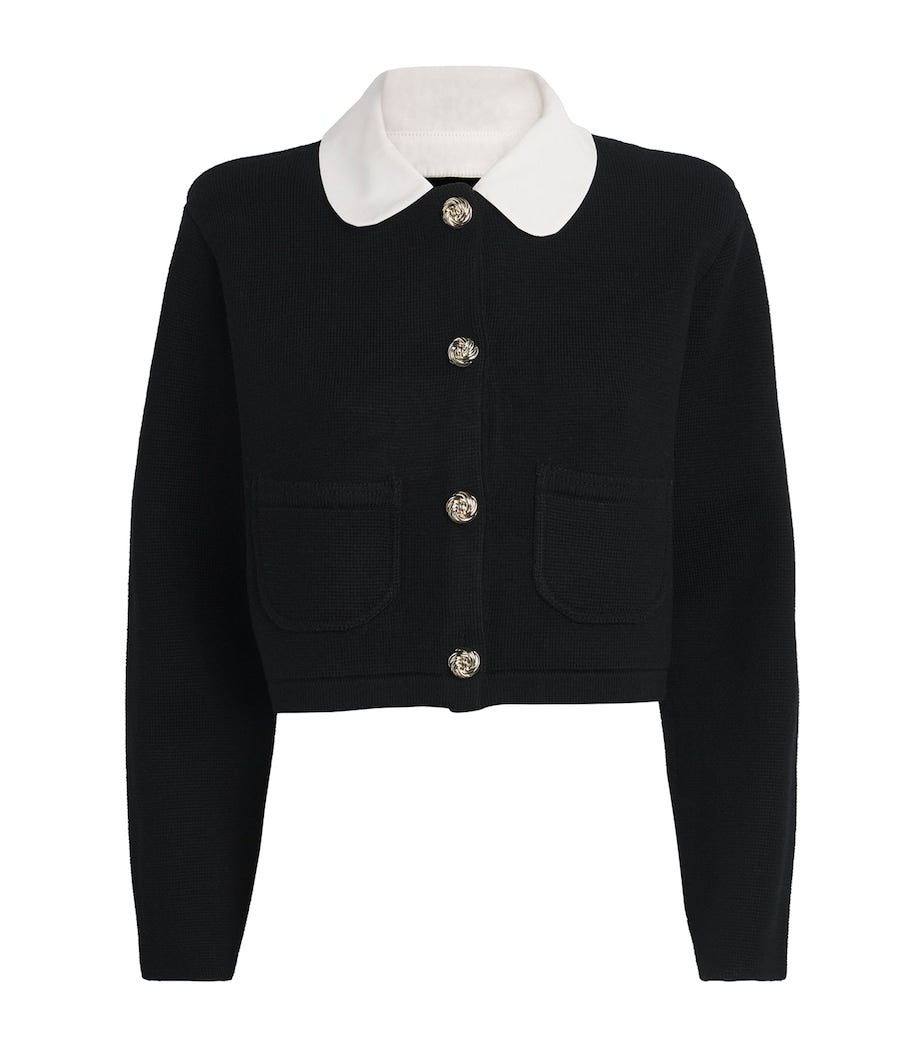 Claudie Pierlot Black Collared Cardigan