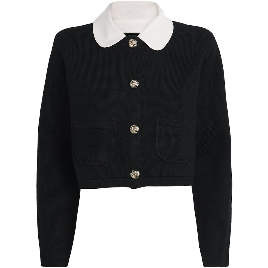 Claudie Pierlot Black Collared Cardigan