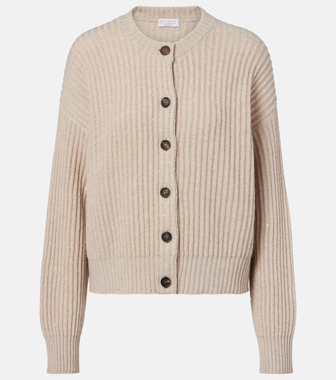 Brunello Cucinelli - Ribbed-knit cashmere and wool-blend cardigan