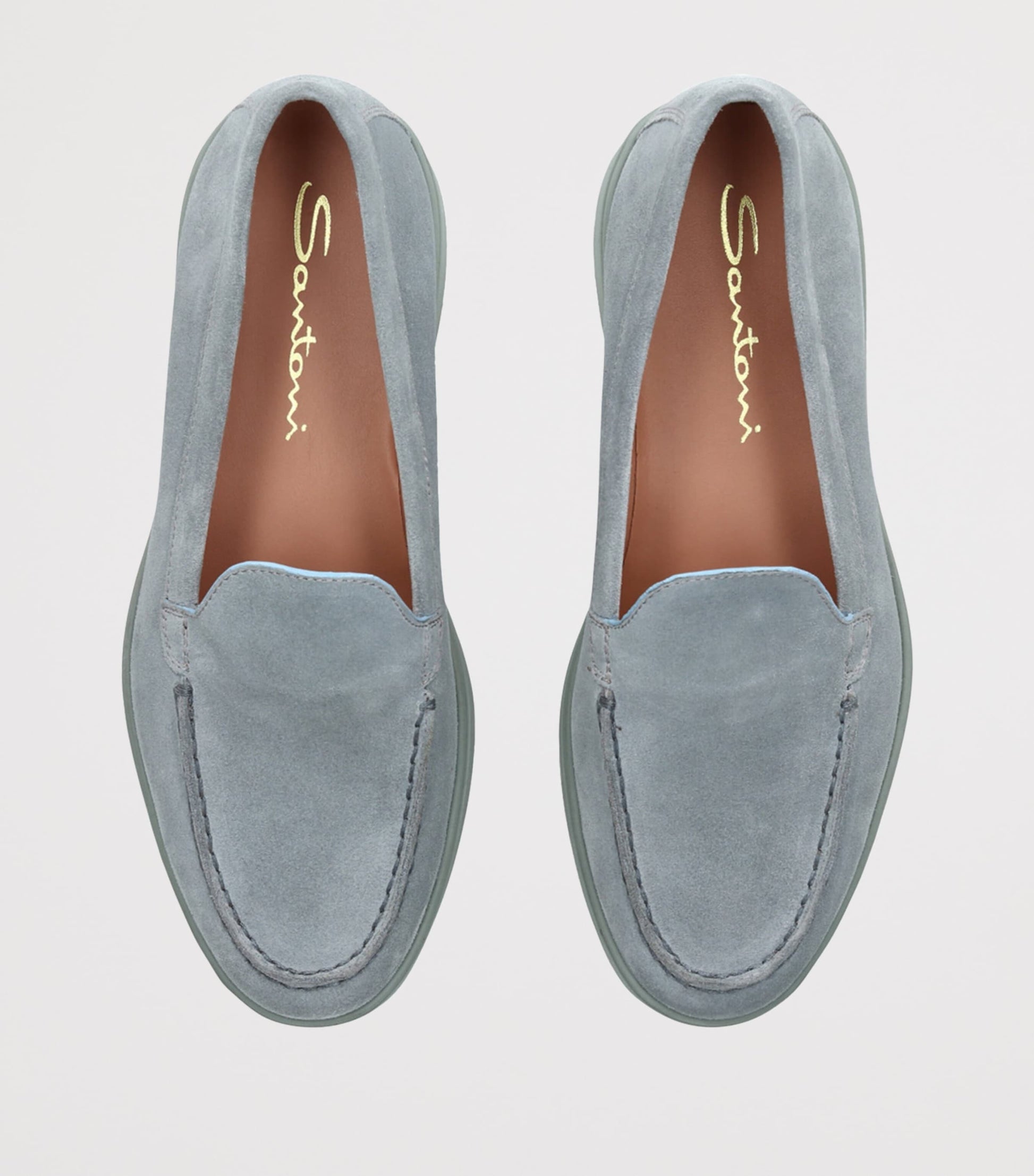 Blue Suede Loafers