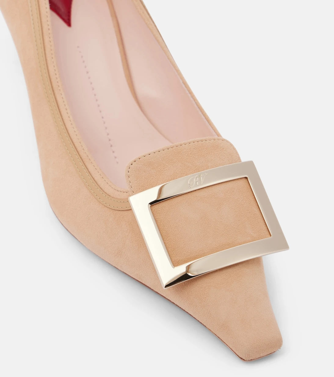 Roger Vivier - حذاء فيف كانارد 55 من جلد الشمواه بكعب عالٍ