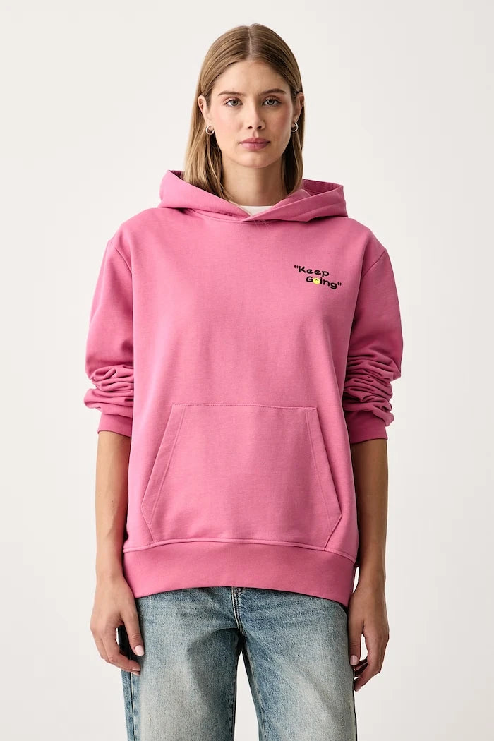 Pamuklu kapüşonlu sweatshirt