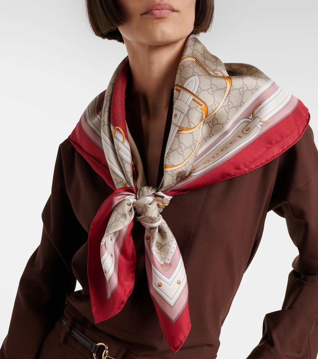 Gucci - New Majo silk twill scarf
