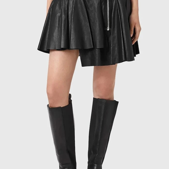 Кожена пола AllSaints IRINA