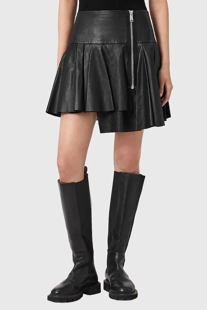 Кожена пола AllSaints IRINA