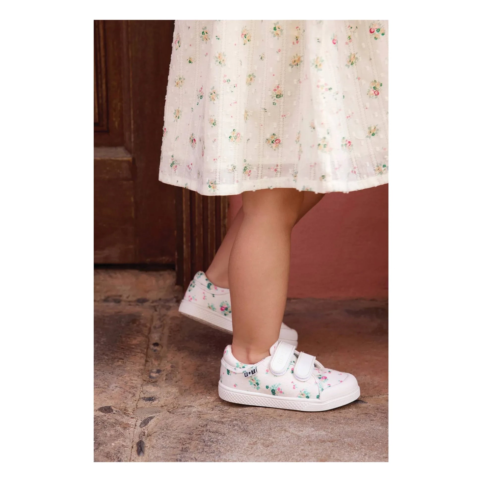Bonton - Flowery Izy Scratch Sneakers | Ecru