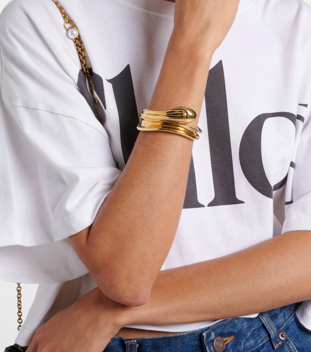 Chloé - Chloé Sculpt cuff bracelet
