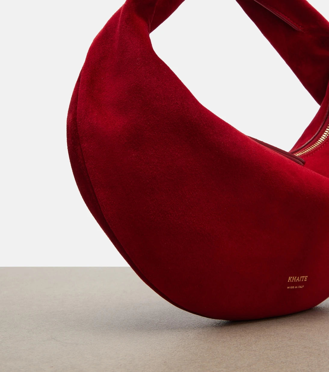 Khaite - Olivia Mini suede top-handle bag