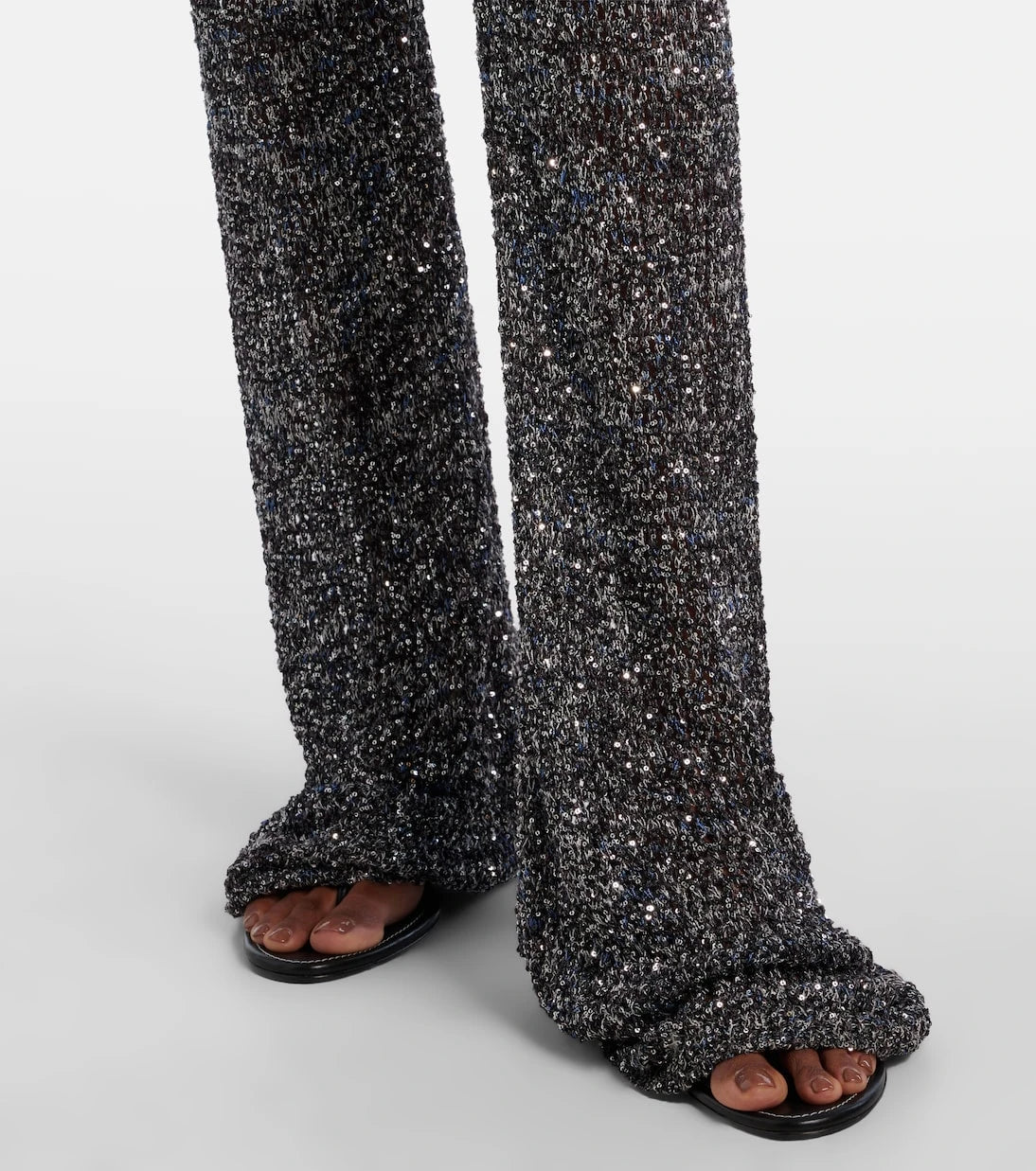 Missoni - Sequined lamé flared pants