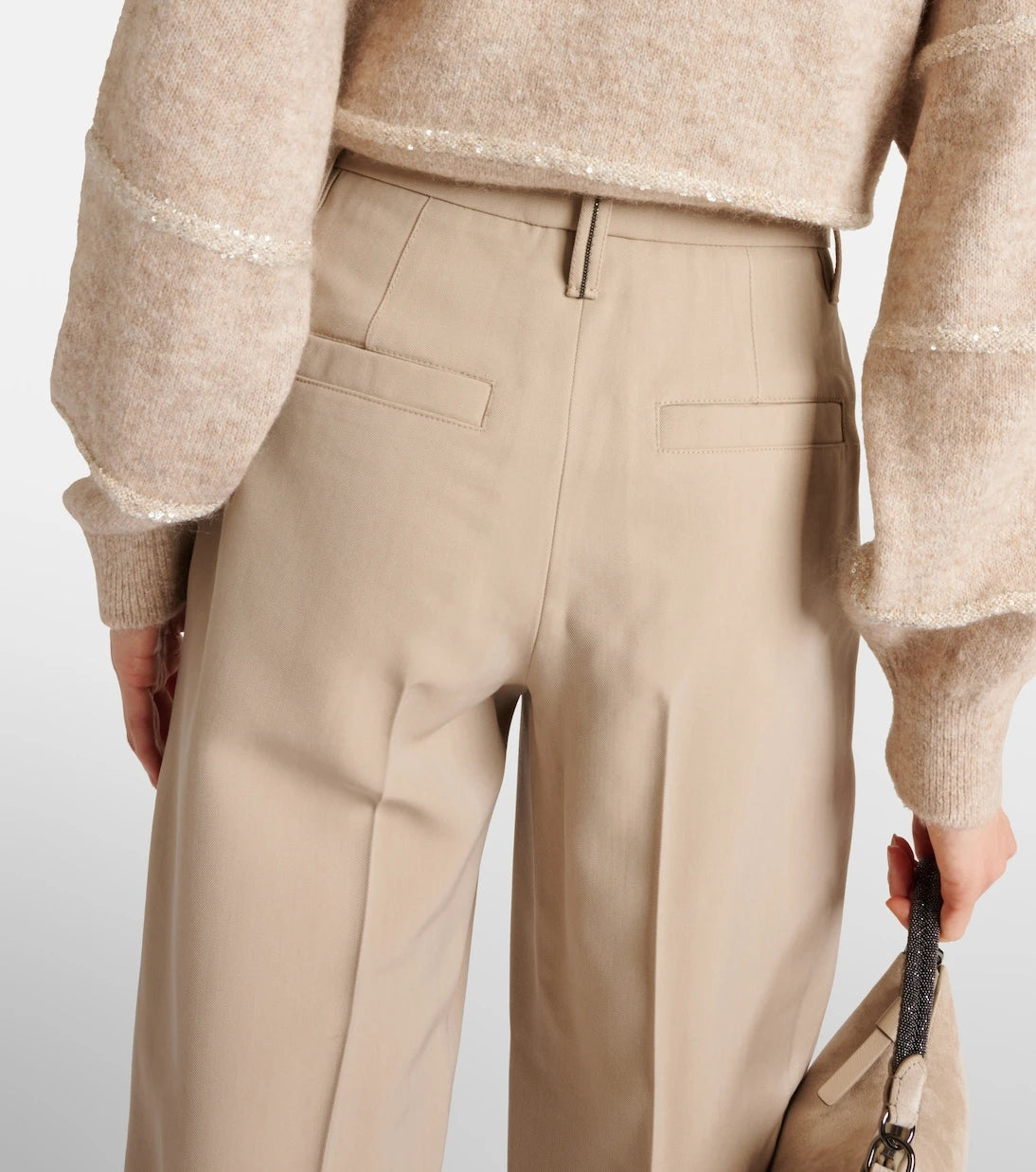 Brunello Cucinelli - Wool-blend straight pants