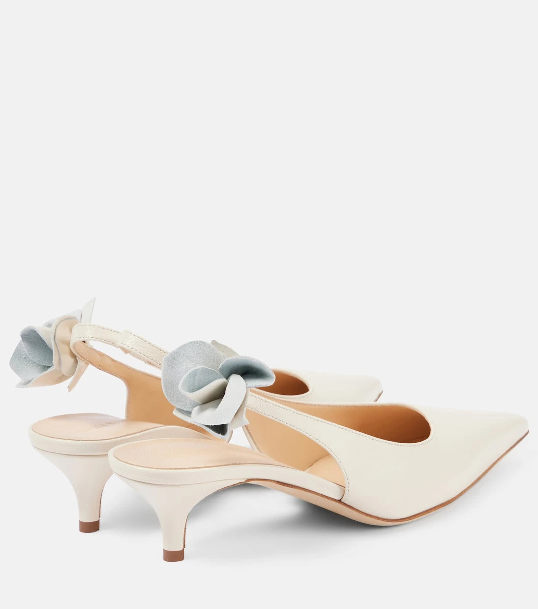 Magda Butrym - Bridal leather slingback pumps