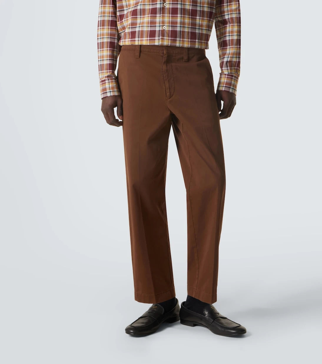 Prada - Cropped cotton gabardine slim pants