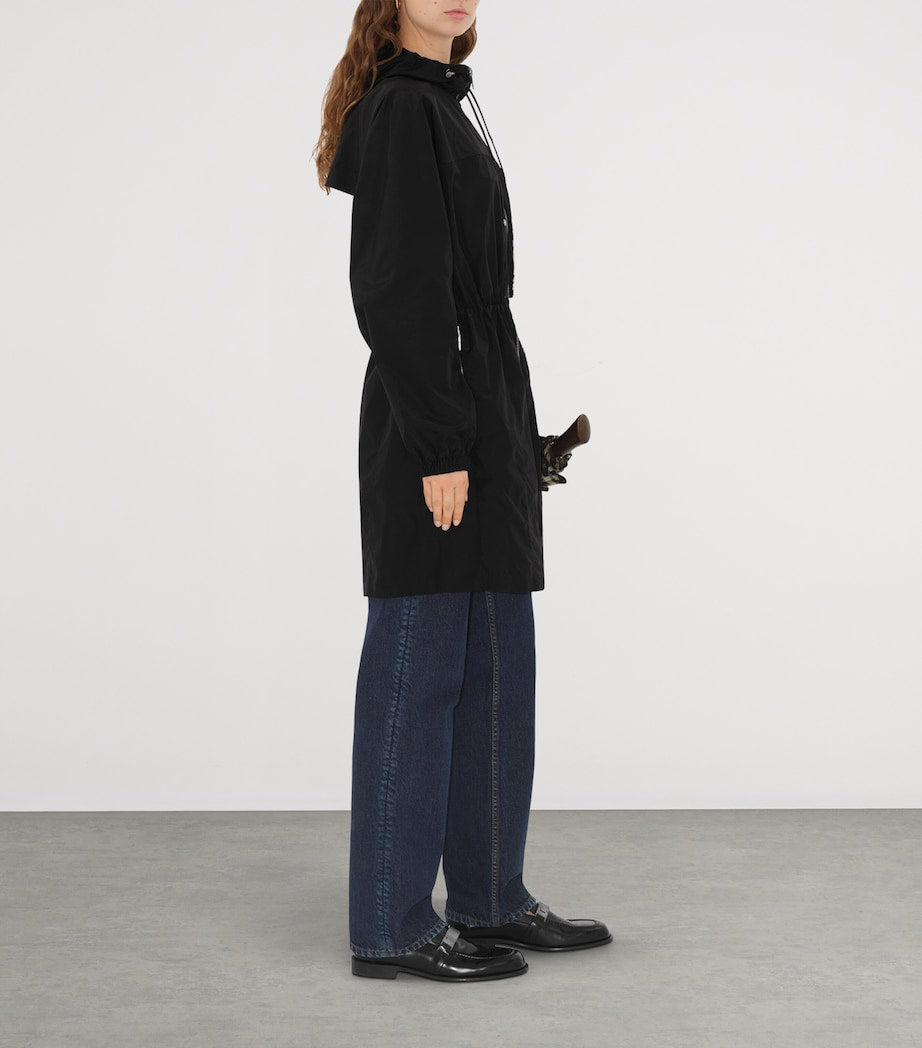 Black B Shield-Plaque Parka