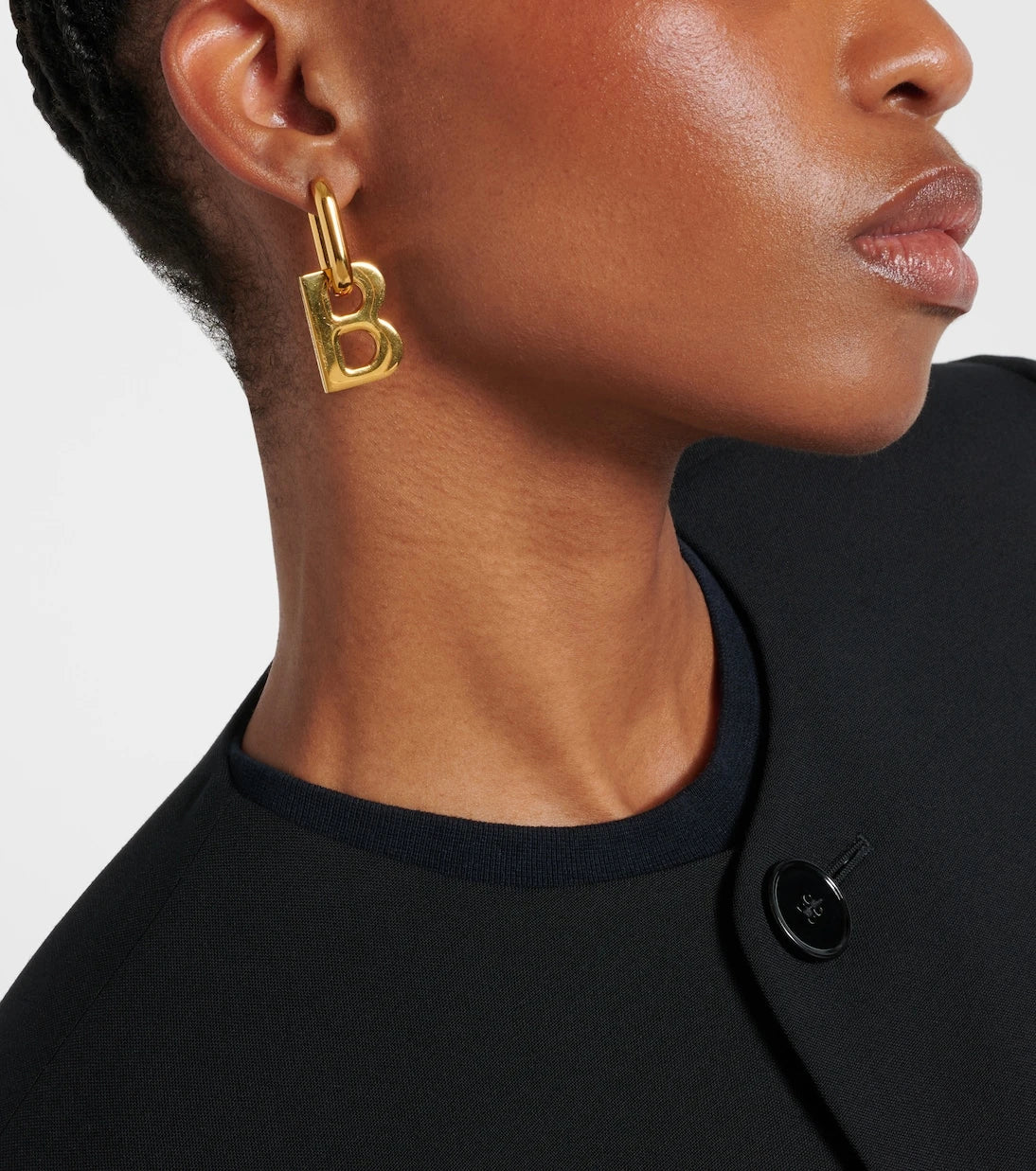 Balenciaga - B Chain XL earrings