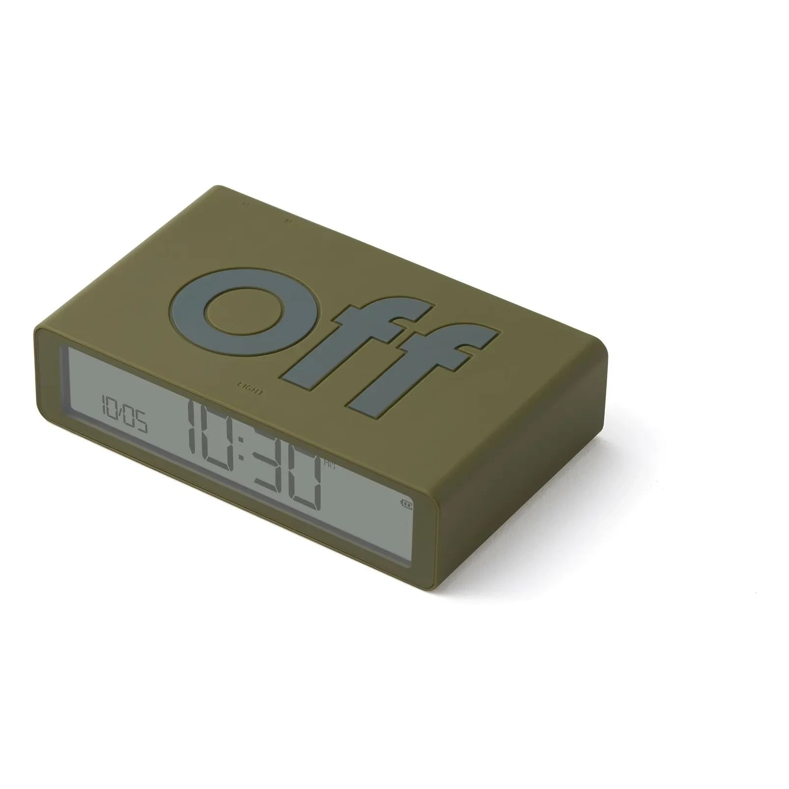 Lexon - Flip alarm clock | Khaki