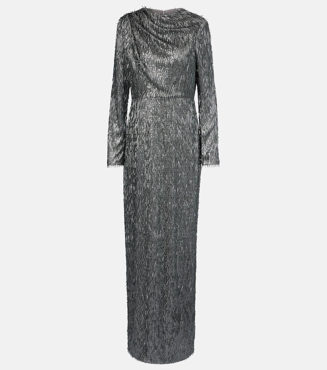 Erdem - Sequined draped maxi dress