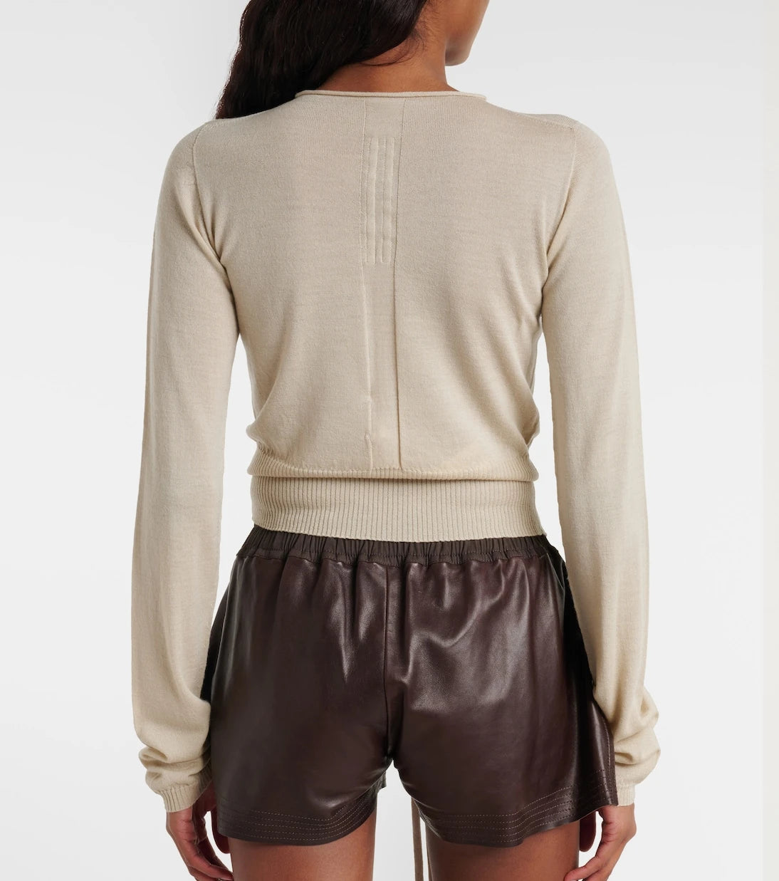 Rick Owens - Cutout virgin wool top
