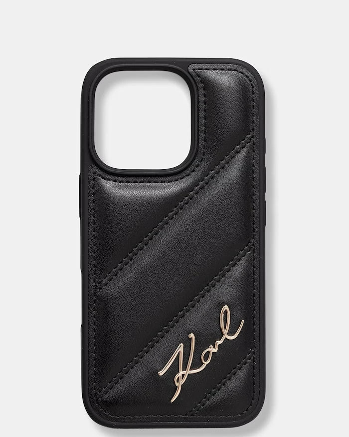 Karl Lagerfeld suni deri telefon kılıfı iPhone 16 Pro