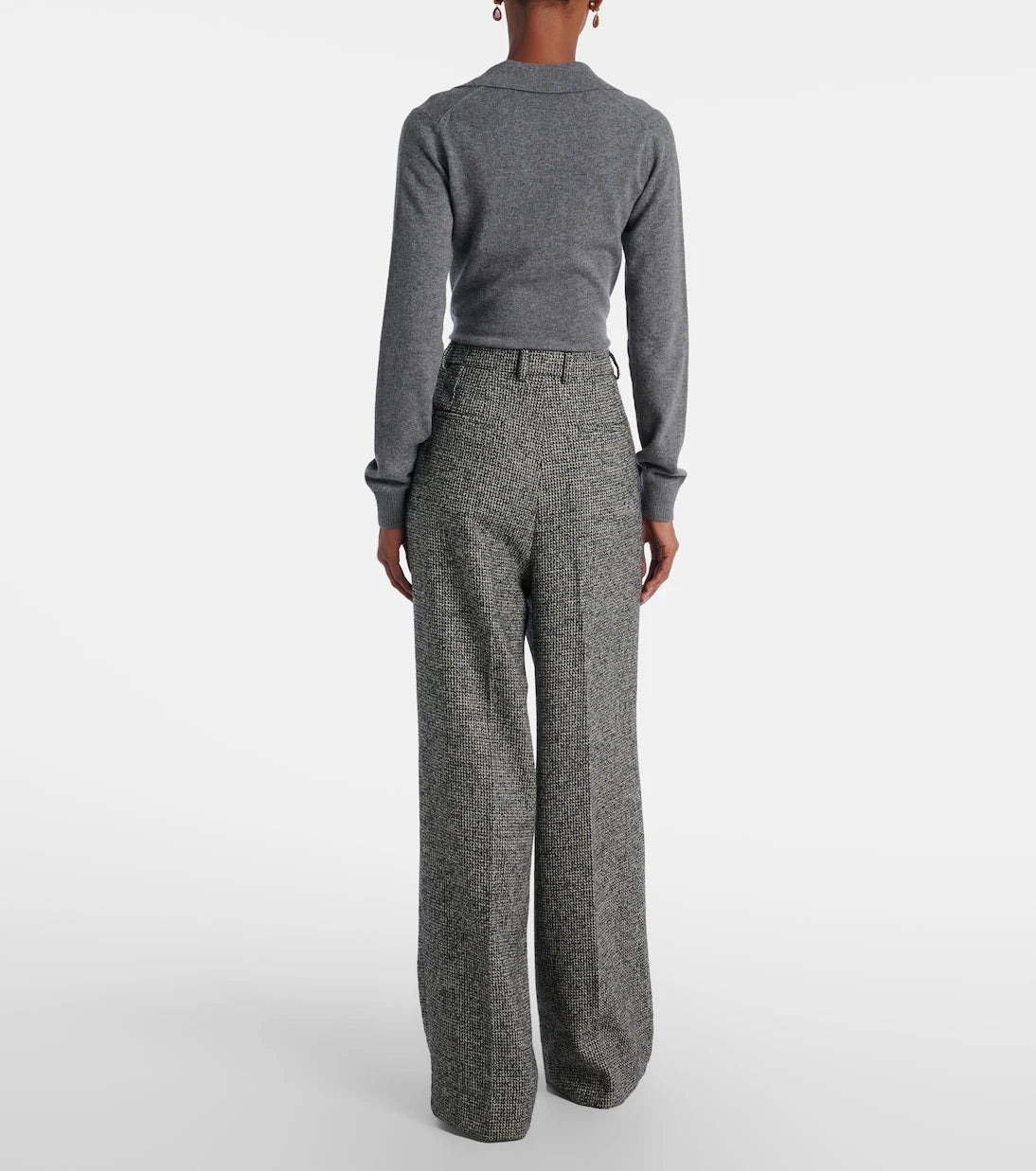Dolce&Gabbana - Pleated wool-blend wide-leg pants