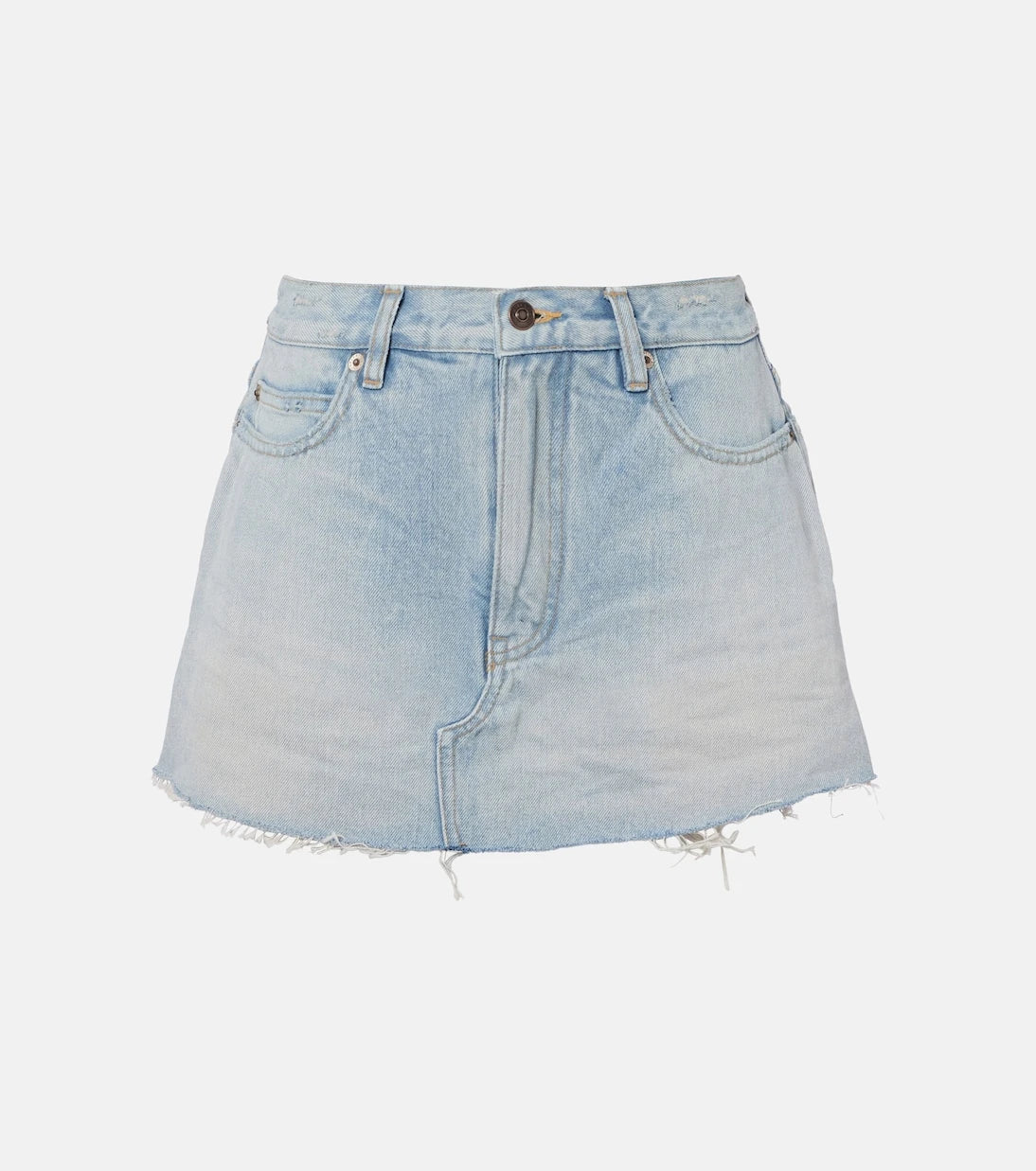 Balenciaga - شورت جينز بتصميم تنورة